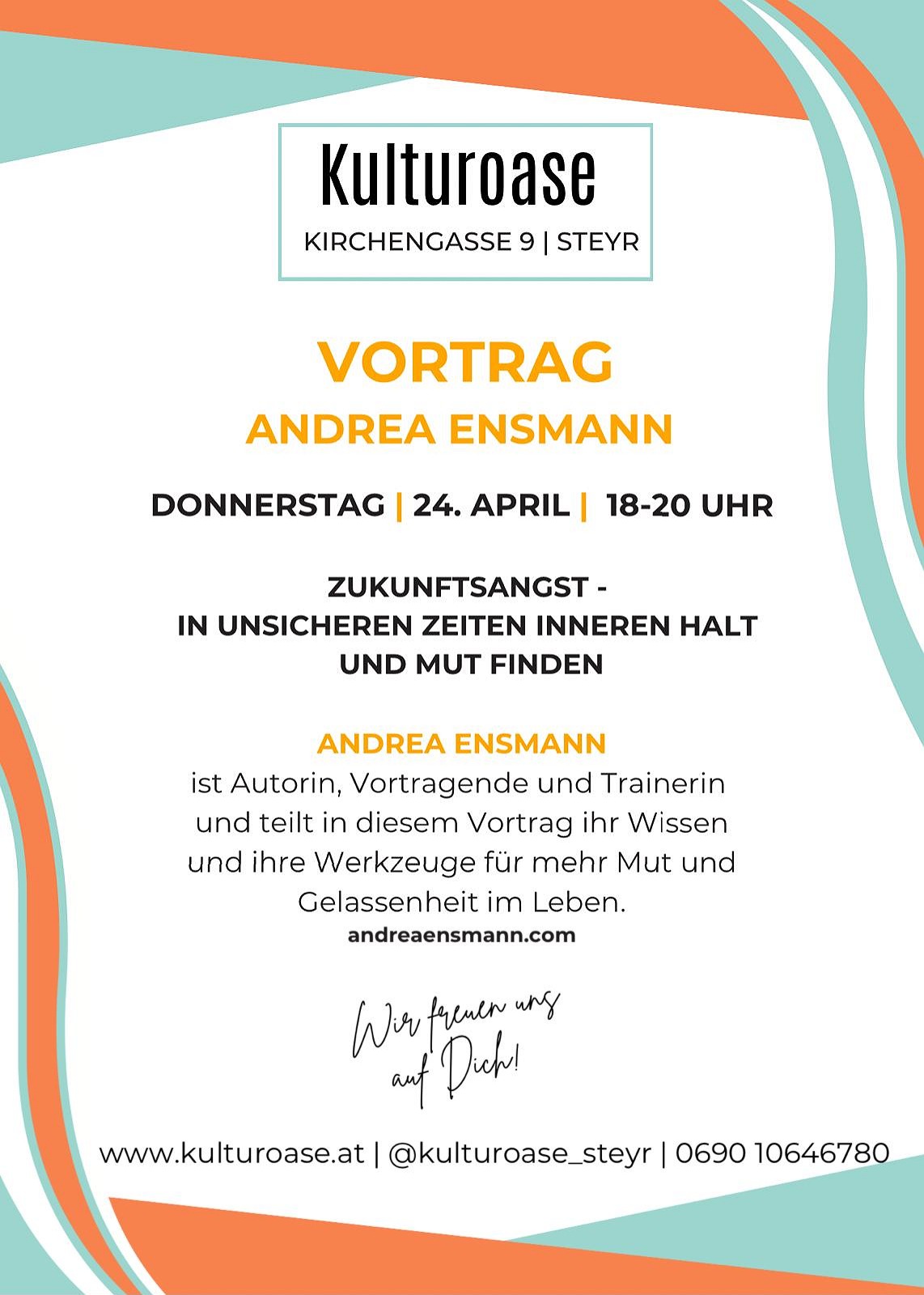Andrea Ensmann_Erlebnisvortrag_Vortragende_Autorin_Wand